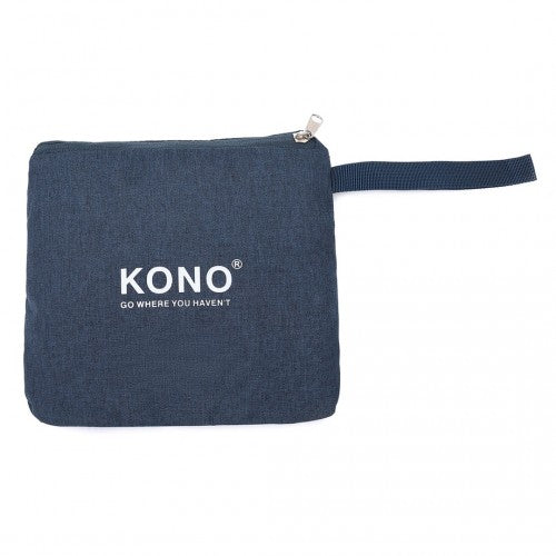 Kono Foldable Waterproof Cabin Travel Handbag - Navy