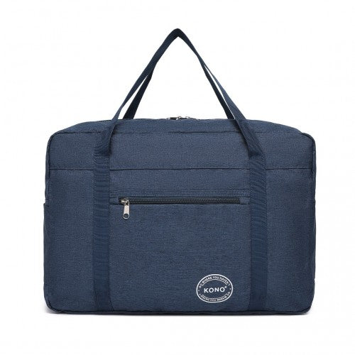 Kono Foldable Waterproof Cabin Travel Handbag - Navy