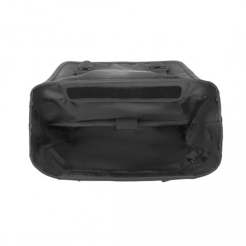 Kono PVC Waterproof Streamlined Flap Backpack - Black