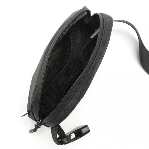 EQ2345 - Kono Sleek and Stylish Minimalist Classic Waterproof Waist Pack - Black