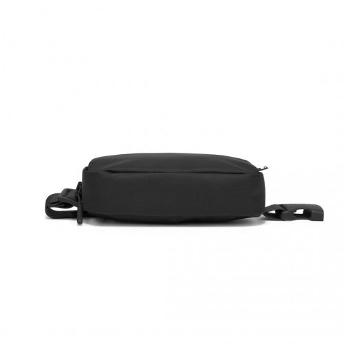 EQ2345 - Kono Sleek and Stylish Minimalist Classic Waterproof Waist Pack - Black