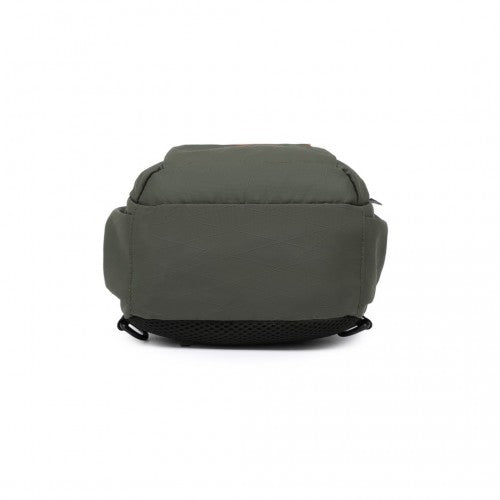 EQ2405 - Kono Water-Resistant Ultra-Thin Lightweight Sling Chest Bag with Reflective Trim - Green | Neil's Luggage Store