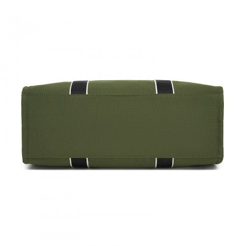 Miss Lulu Wearproof Large Capacity Tote Bag With 15.6 Inch Laptop Sleeve Green | Neil's Luggage Store