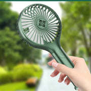 Portable Hand-held Folding Cooling Desk Fan Mini Cooler USB Charging Blue White Pink Green
