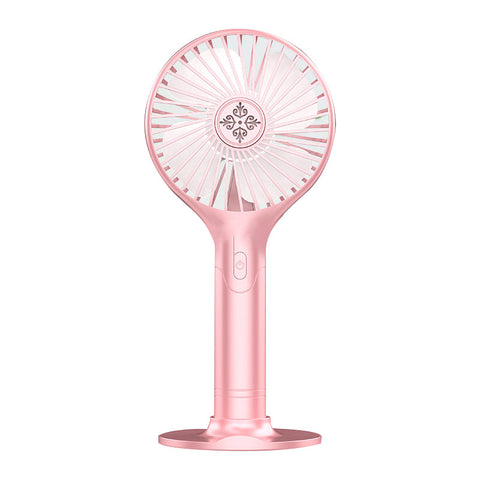 Portable Hand-held Folding Cooling Desk Fan Mini Cooler USB Charging Blue White Pink Green