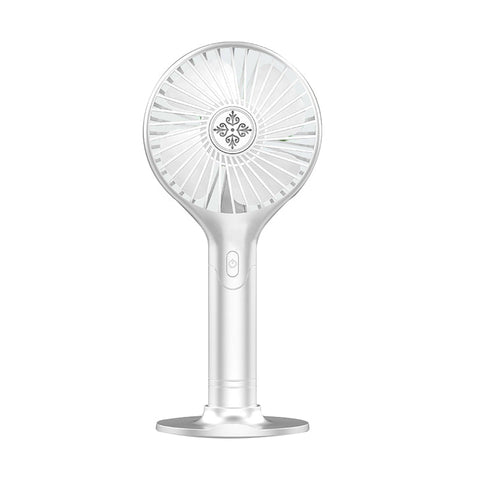 Portable Hand-held Folding Cooling Desk Fan Mini Cooler USB Charging Blue White Pink Green