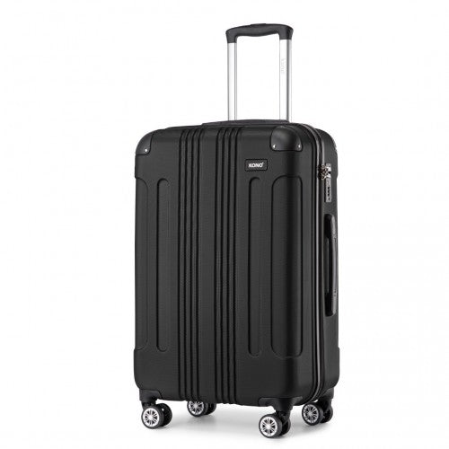 K1777-1L - Kono 28 Inch ABS Lightweight Compact Hard Shell Travel Luggage For Extended Journeys - Black | Neil's Luggage Store