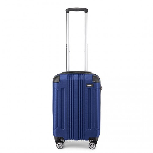 Kono 19 Inch Lightweight ABS Hard Shell Cabin Carry On Suitcase Navy | Neil's Luggage Store