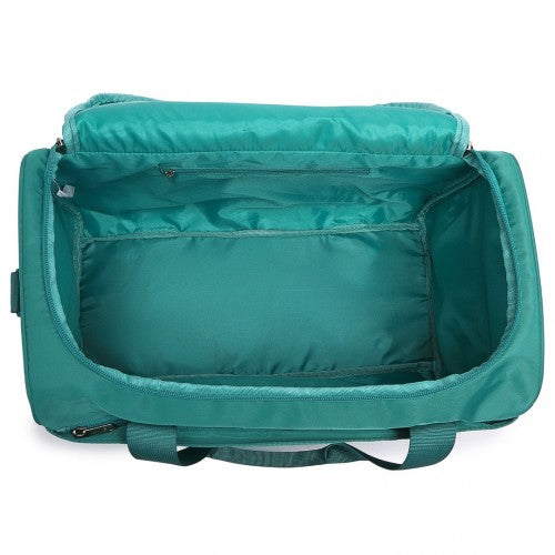 Kono ABS 20 Inch Teal 2 Piece Hard Shell Luggage Set With Carry On Bag | Neil's Luggage Store