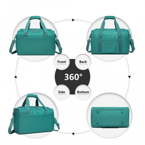 Kono ABS 20 Inch Teal 2 Piece Hard Shell Luggage Set With Carry On Bag | Neil's Luggage Store