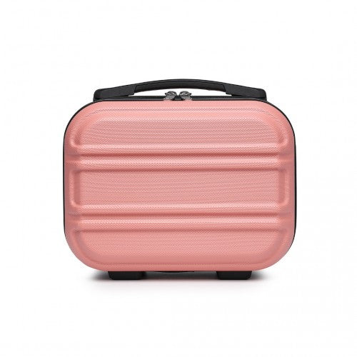 K1871-1L - Kono 12 Inch Lightweight Hard Shell ABS Vanity Case - Nude | Neil's Luggage Store