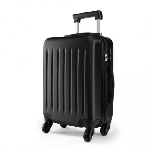 K1872L - Kono 28 Inch ABS Hard Shell Luggage 4 Wheel Spinner Suitcase - Black | Neil's Luggage Store