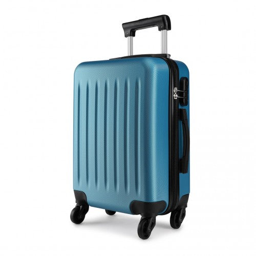 K1872L - Kono 24 Inch ABS Hard Shell Luggage 4 Wheel Spinner Suitcase - Navy | Neil's Luggage Store