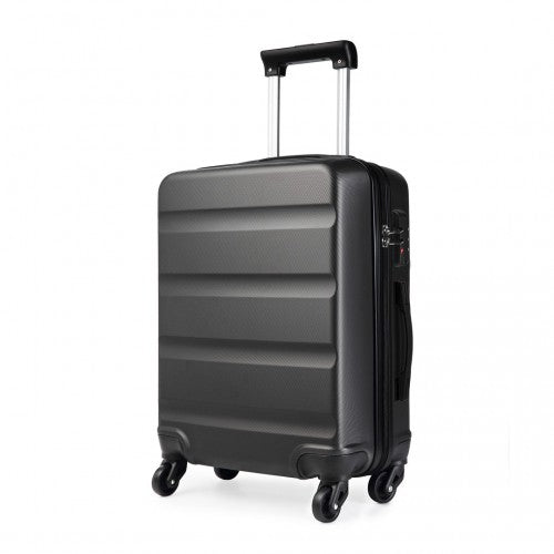 K1991-1L - Kono 24 Inch Horizontal Design ABS Hard Shell Suitcase With TSA Lock - Grey | Neil's Luggage Store