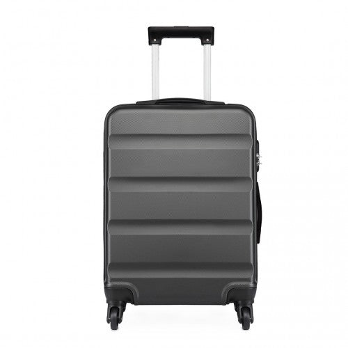 K1991-1L - Kono 24 Inch Horizontal Design ABS Hard Shell Suitcase With TSA Lock - Grey | Neil's Luggage Store