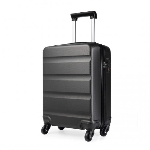 K1991-1L - Kono 19 Inch Horizontal Design ABS Hard Shell Suitcase With TSA Lock - Grey by LuluBags