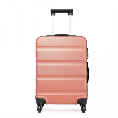 K1991-1L - Kono 24 Inch Horizontal Design ABS Hard Shell Suitcase With TSA Lock - Nude | Neil's Luggage Store