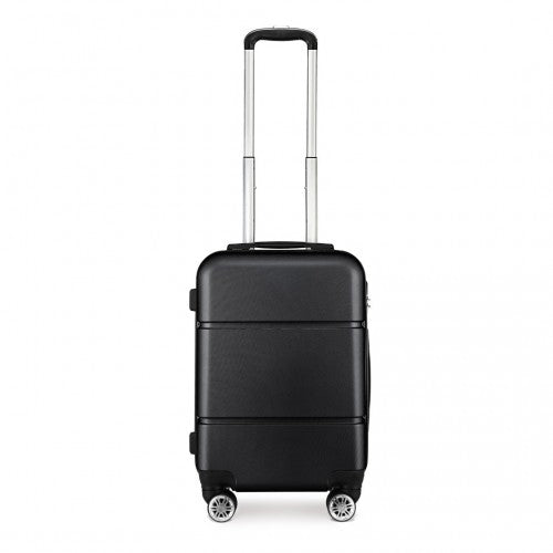 K1995L - Kono Hard Shell ABS Carry On Suitcase 20 Inch - Black - Neils Luggage Store