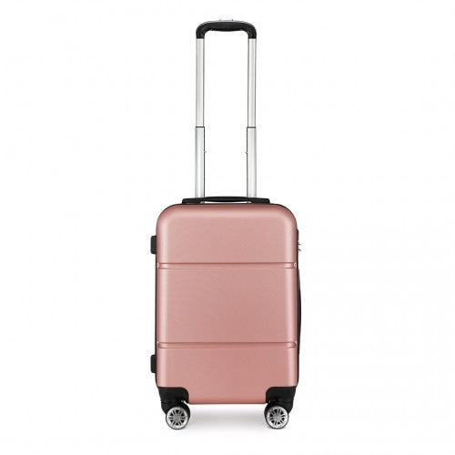 K1995L - Kono Hard Shell ABS Carry On Suitcase 20 Inch - Nude | Neil's Luggage Store