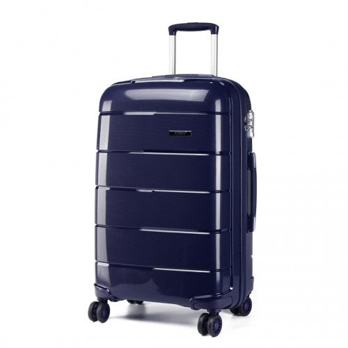 K1997L - KONO 24 INCH HARD SHELL PP SUITCASE - NAVY | Neil's Luggage Store