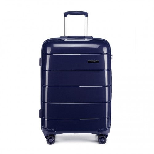 K1997L - KONO 24 INCH HARD SHELL PP SUITCASE - NAVY | Neil's Luggage Store