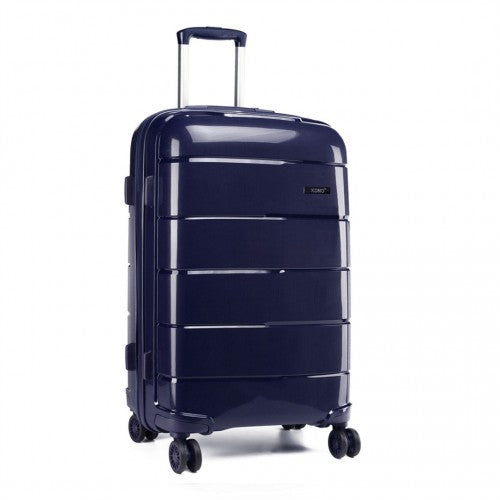 K1997L - KONO 20 INCH CABIN SIZE HARD SHELL PP SUITCASE - NAVY | Neil's Luggage Store