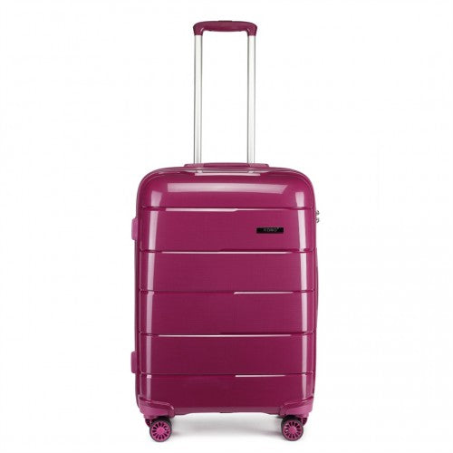 K1997L - KONO 20 INCH CABIN SIZE HARD SHELL PP SUITCASE - PURPLE | Neil's Luggage Store