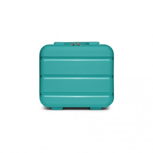 K2092L - Kono 14 Inch Bright Hard Shell PP Vanity Case - Blue | Neil's Luggage Store