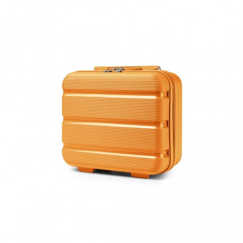 K2092L - Kono 14 Inch Bright Hard Shell PP Vanity Case - Orange | Neil's Luggage Store