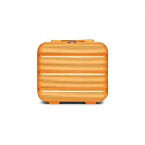 K2092L - Kono 14 Inch Bright Hard Shell PP Vanity Case - Orange | Neil's Luggage Store