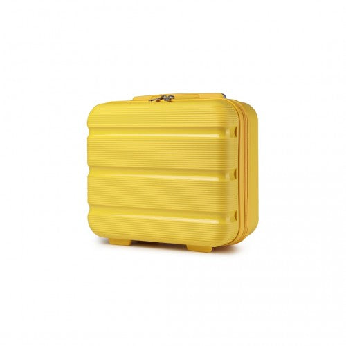 K2092L - Kono 14 Inch Bright Hard Shell PP Vanity Case - Yellow | Neil's Luggage Store