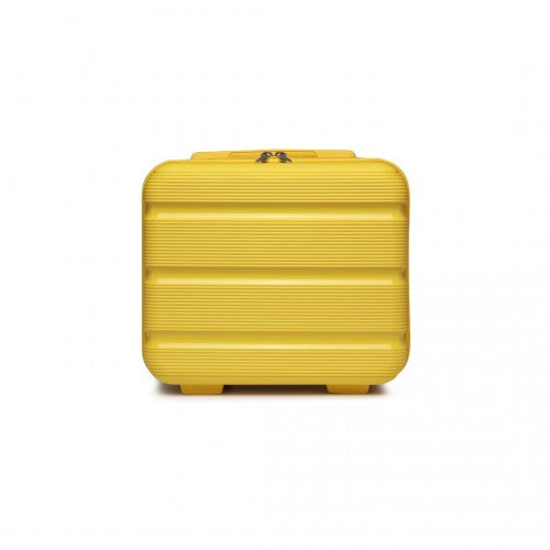 K2092L - Kono 14 Inch Bright Hard Shell PP Vanity Case - Yellow | Neil's Luggage Store