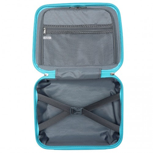 K2094L - Kono 14 Inch Lightweight Polypropylene Hard Shell Vanity Case - Blue | Neil's Luggage Store