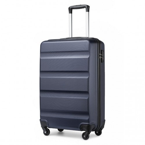 Kono 19 Inch Carry On Suitcase Lightweight ABS Hardshell With TSA Lock Navy | Neil's Luggage Store