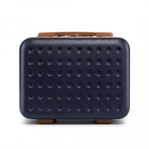 K2394L - Kono 13 Inch Special Hard Shell ABS Vanity Case - Navy | Neil's Luggage Store