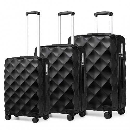 British Traveller Ultralight ABS Polycarbonate 3 Piece Luggage Set With TSA Lock | Neil's Luggage Store