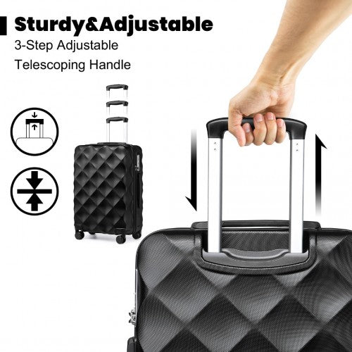 British Traveller Ultralight ABS Polycarbonate 3 Piece Luggage Set With TSA Lock | Neil's Luggage Store