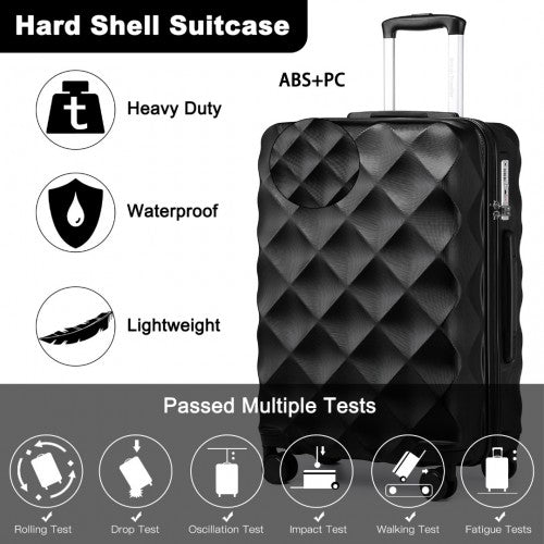 British Traveller Ultralight ABS Polycarbonate 3 Piece Luggage Set With TSA Lock | Neil's Luggage Store