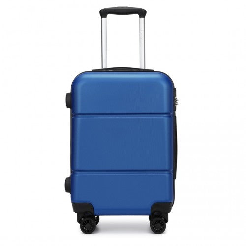 KSK2485 - Kono 20 Inch Premium ABS Cabin Carry-On Suitcase with Secure Combination Lock for Effortless Travel - Navy and Black | Neil's Luggage Store