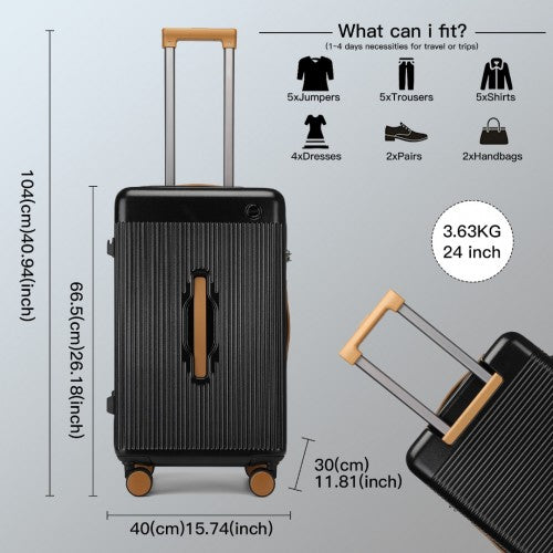 Kono 24 Inch Premium Hard Shell Suitcase With TSA Lock And Multi Handles | Neil's Luggage Store