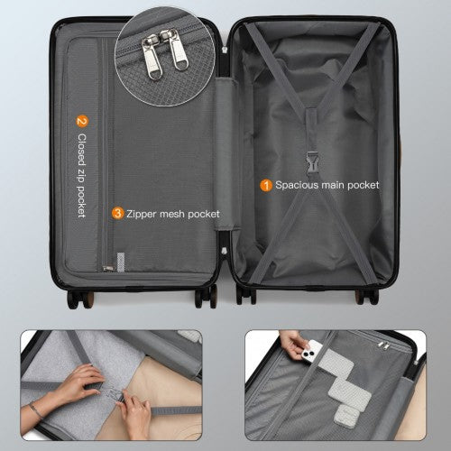 Kono 24 Inch Premium Hard Shell Suitcase With TSA Lock And Multi Handles | Neil's Luggage Store