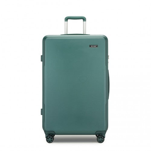KSK2494 - Kono 28 Inch Minimalist Hard Shell ABS+PC Check-In Suitcase with TSA Lock 360° Spinner Wheels - Military Green | Neil's Luggage Store