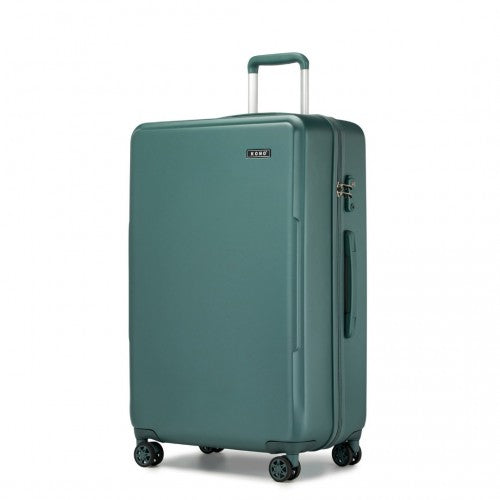 KSK2494 - Kono 28 Inch Minimalist Hard Shell ABS+PC Check-In Suitcase with TSA Lock 360° Spinner Wheels - Military Green | Neil's Luggage Store
