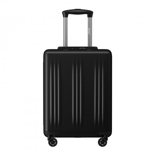 KSK2583 - Kono Premium ABS+PC 20 Inch Hard Shell Cabin Suitcase with TSA Lock and Smooth 360° Silent Spinner Wheels - Black | Neil's Luggage Store
