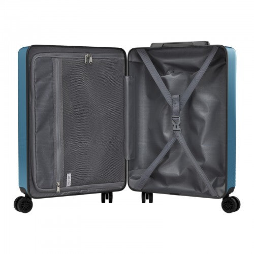 KSK2583 - Kono Premium ABS+PC 20 Inch Hard Shell Cabin Suitcase with TSA Lock and Smooth 360° Silent Spinner Wheels - Navy | Neil's Luggage Store