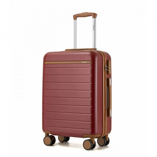 Kono 20 Inch Scratch Resistant Hard Shell Cabin Suitcase With Spinner Wheels | Neil's Luggage Store