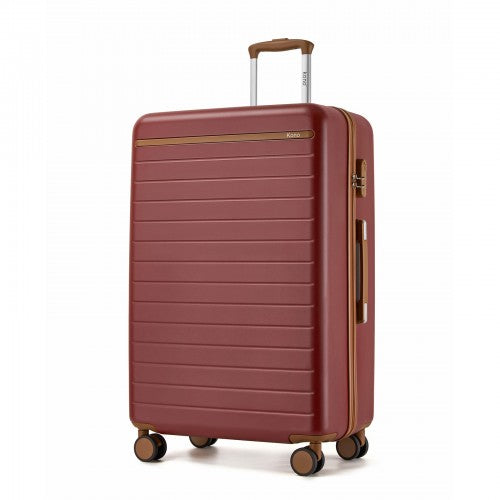 Kono 28 Inch Large Scratch Resistant Hard Shell Suitcase With Spinner Wheels | Neil's Luggage Store