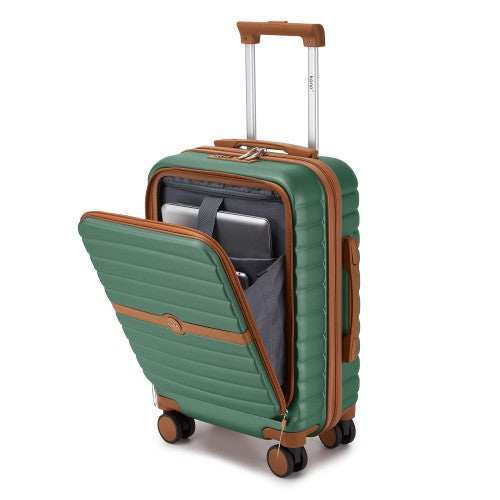 Kono 21 Inch Front Opening Cabin Suitcase With 15.6 Inch Laptop Compartment | Neil's Luggage Store
