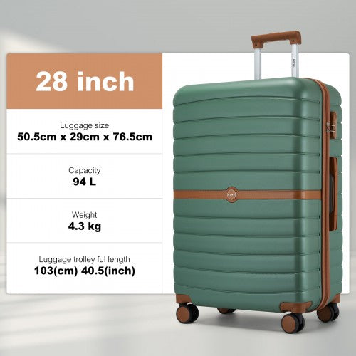 Kono 28 Inch ABS PC Hard Shell Suitcase Set With Travel Bag And Toiletry Pouch | Neil's Luggage Store