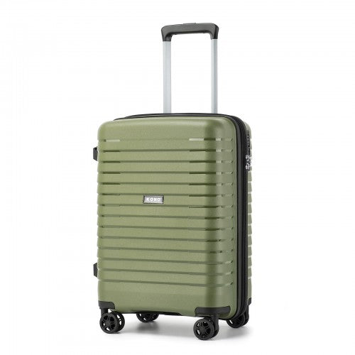 KSK2595 - Kono 20-Inch Hard Shell Scratch-Resistant PP Luggage with Cup Holder, TSA Lock & Expandable Design-Cabin Trolley For Travel - Green | Neil's Luggage Store